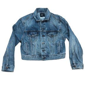 Urban Outfitters BDG Cropped Denim Jacket Size XS Womens 100% Cotton Jean Cute